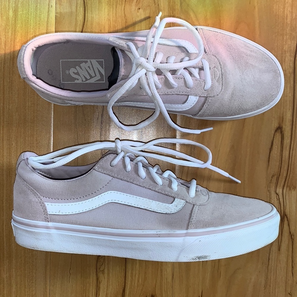 Vans Women's Pink Suede Sneakers